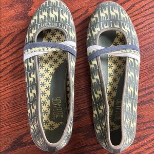 Keds Women's Green giraffe Eleanor flats